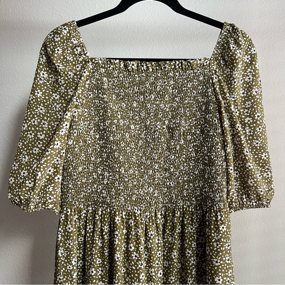 Ann Taylor Floral Smocked Bodice Maxi Dress Cottagecore Whimsy Farm Boho Style - Picture 11 of 15